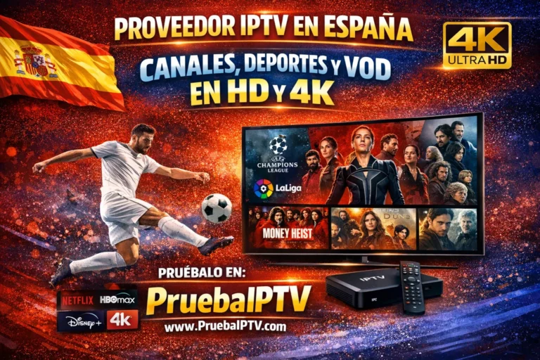 Proveedor IPTV en España Canales, Deportes y VOD en HD y 4K