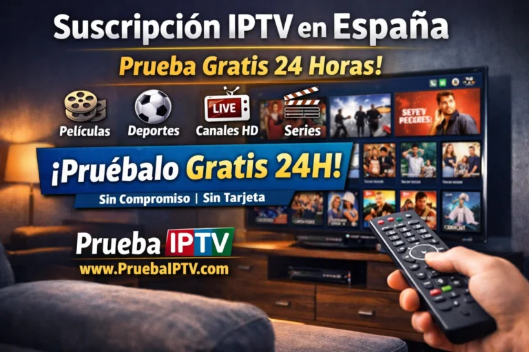 Suscripción IPTV en España con Prueba Gratis 24 Horas