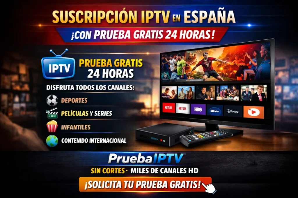 suscripción IPTV con prueba gratis